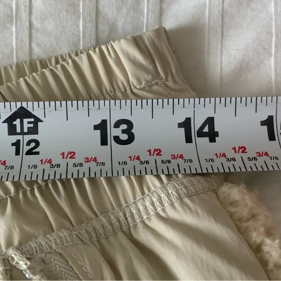 Aerie Cream Sherpa Women’s Jogger Pants XS Cozy Neutral Aesthetic - Picture 12 of 14
